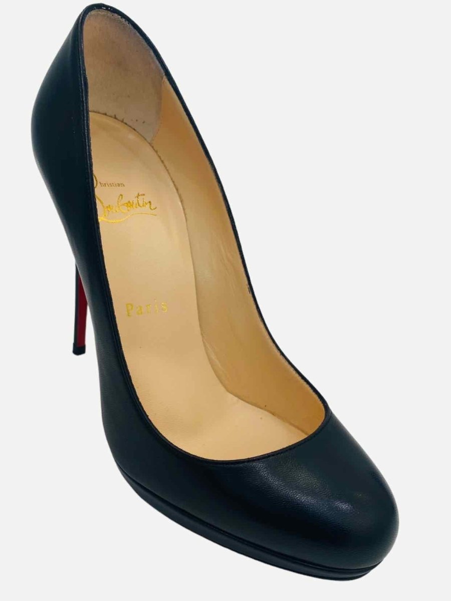 Pre - loved CHRISTIAN LOUBOUTIN Black Pumps at Reems Closet