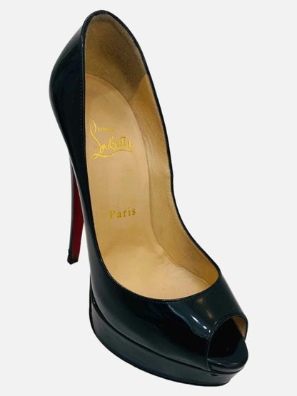 Pre - loved CHRISTIAN LOUBOUTIN Black Size EU 37 Pumps at Reems Closet