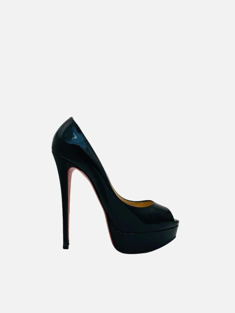 Pre - loved CHRISTIAN LOUBOUTIN Black Size EU 37 Pumps at Reems Closet