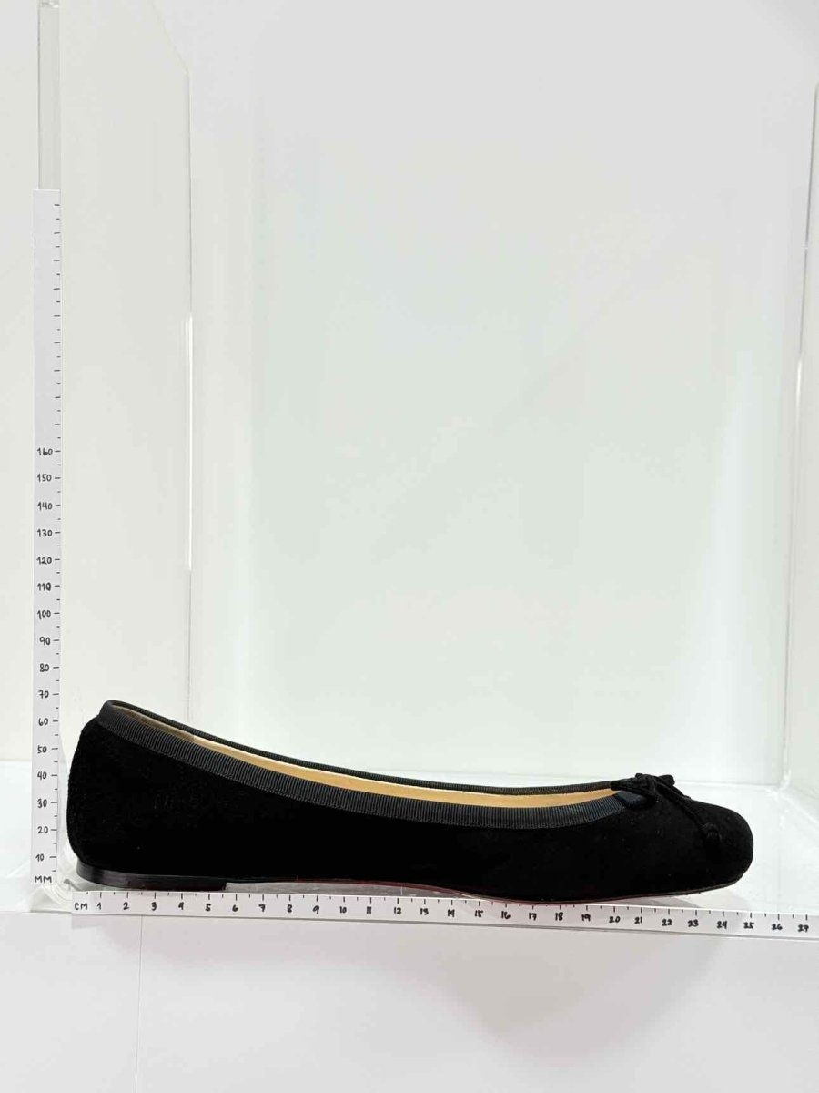 Pre - loved CHRISTIAN LOUBOUTIN Black Size EU 38.5 Flats at Reems Closet