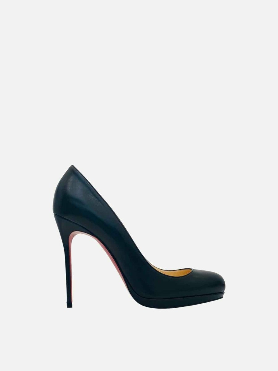Pre - loved CHRISTIAN LOUBOUTIN Black Size EU 38.5 Pumps at Reems Closet