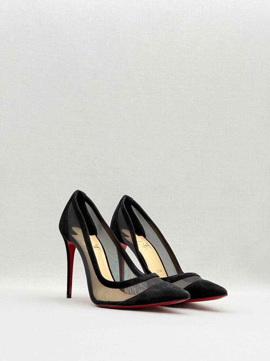 Pre - loved CHRISTIAN LOUBOUTIN Black Size EU 38.5 Pumps at Reems Closet