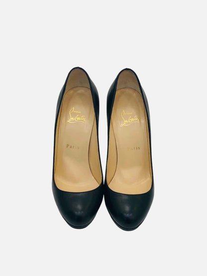 Pre - loved CHRISTIAN LOUBOUTIN Black Size EU 38.5 Pumps at Reems Closet