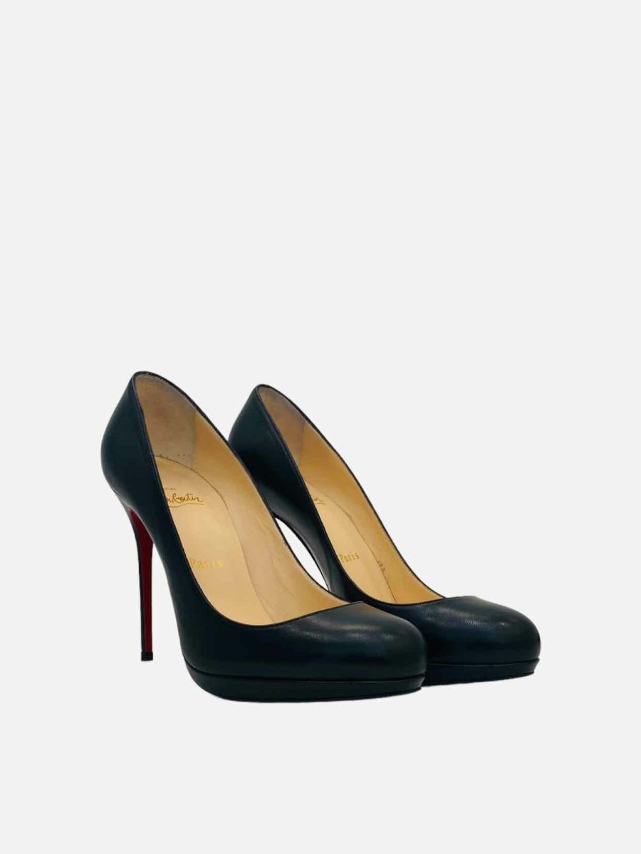 Pre - loved CHRISTIAN LOUBOUTIN Black Size EU 38.5 Pumps at Reems Closet