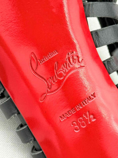 Pre - loved CHRISTIAN LOUBOUTIN Black Size EU 38.5 Slingbacks at Reems Closet