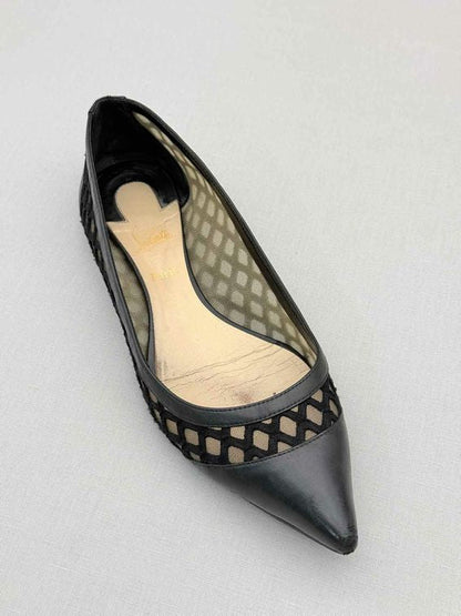 Pre-loved CHRISTIAN LOUBOUTIN Black Size EU 39 Ballet Flats at Reems Closet