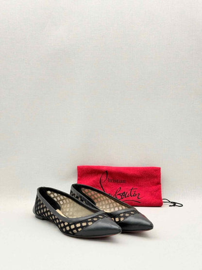 Pre-loved CHRISTIAN LOUBOUTIN Black Size EU 39 Ballet Flats at Reems Closet