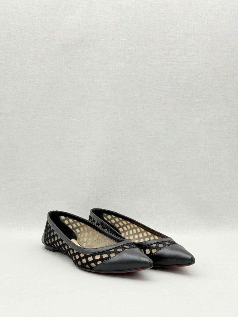 Pre-loved CHRISTIAN LOUBOUTIN Black Size EU 39 Ballet Flats at Reems Closet