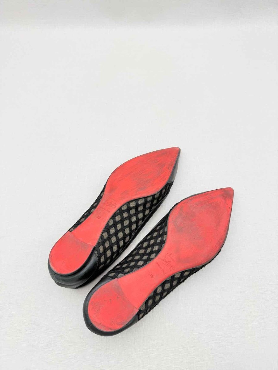 Pre-loved CHRISTIAN LOUBOUTIN Black Size EU 39 Ballet Flats at Reems Closet