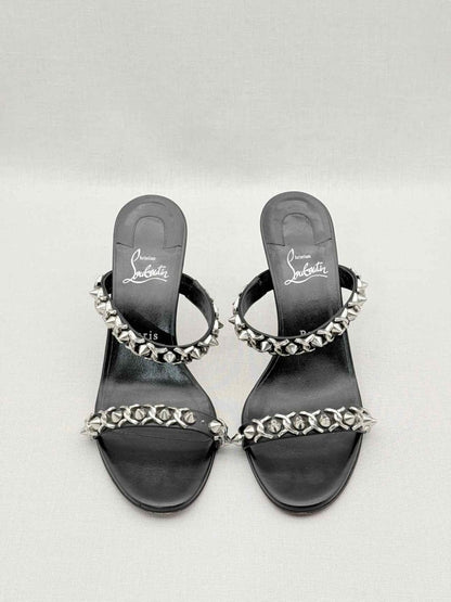 Pre-loved CHRISTIAN LOUBOUTIN Black Size EU 39 Heeled Sandals at Reems Closet