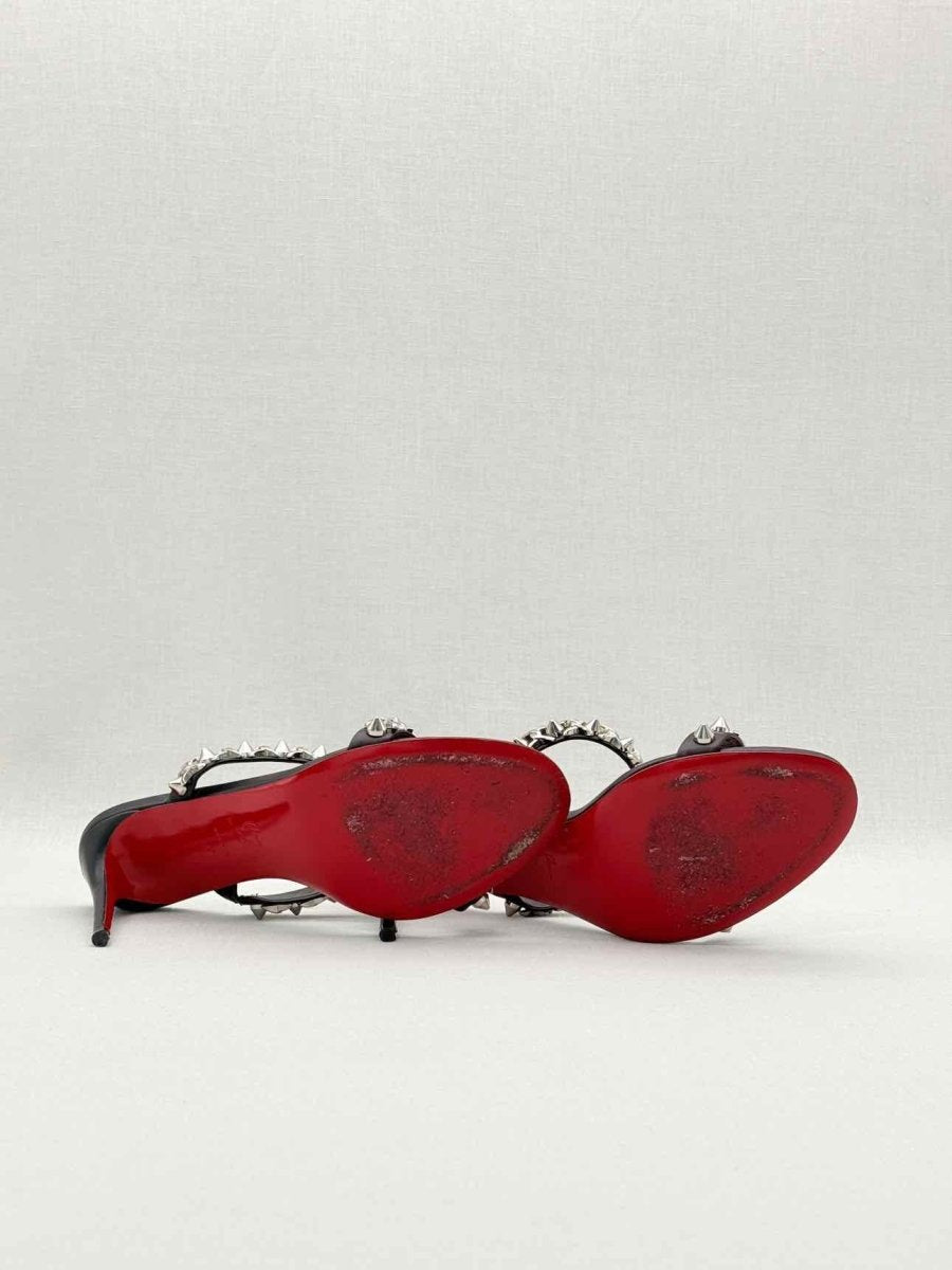 Pre-loved CHRISTIAN LOUBOUTIN Black Size EU 39 Heeled Sandals at Reems Closet