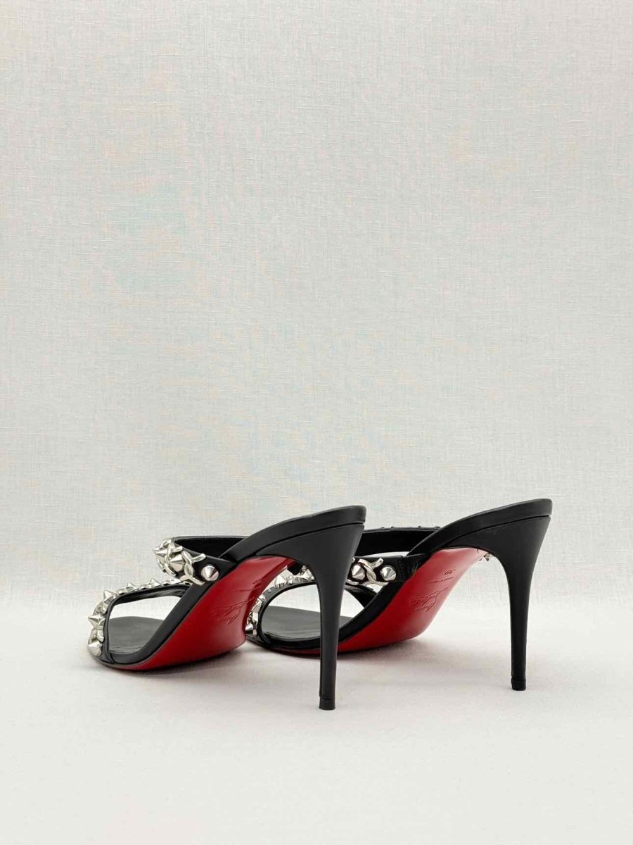 Pre-loved CHRISTIAN LOUBOUTIN Black Size EU 39 Heeled Sandals at Reems Closet