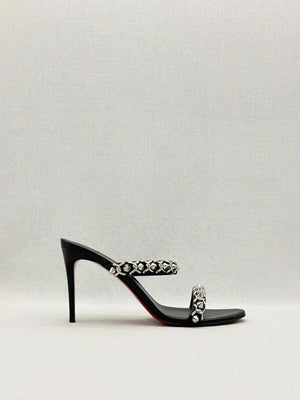 Pre-loved CHRISTIAN LOUBOUTIN Black Size EU 39 Heeled Sandals at Reems Closet