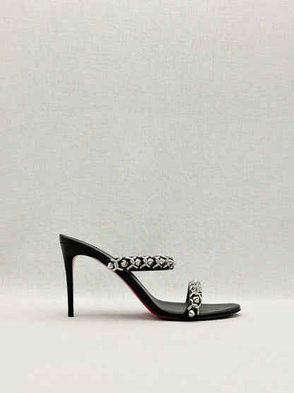 Pre-loved CHRISTIAN LOUBOUTIN Black Size EU 39 Heeled Sandals at Reems Closet