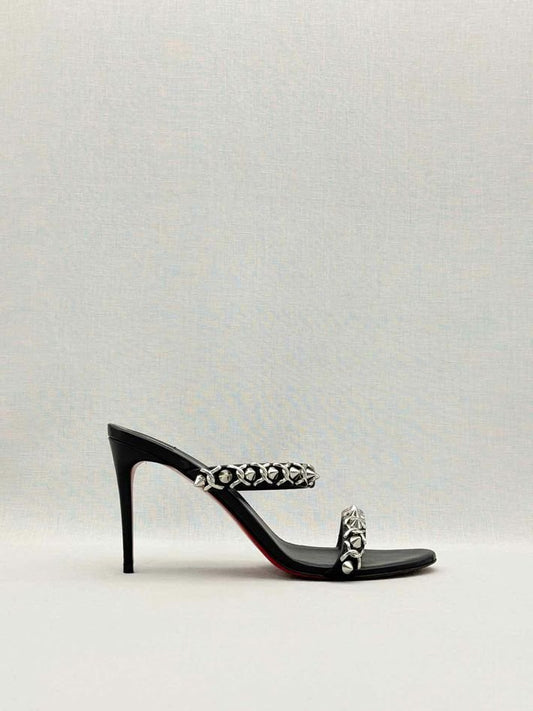 Pre-loved CHRISTIAN LOUBOUTIN Black Size EU 39 Heeled Sandals at Reems Closet