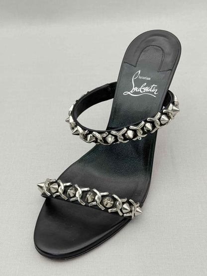 Pre-loved CHRISTIAN LOUBOUTIN Black Size EU 39 Heeled Sandals at Reems Closet
