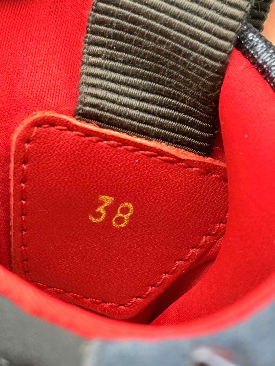 Pre - loved CHRISTIAN LOUBOUTIN Blue & White Size EU 38 Sneakers at Reems Closet