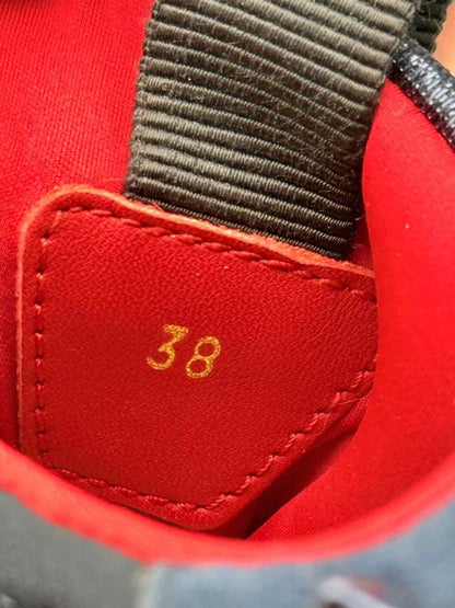 Pre - loved CHRISTIAN LOUBOUTIN Blue & White Size EU 38 Sneakers at Reems Closet