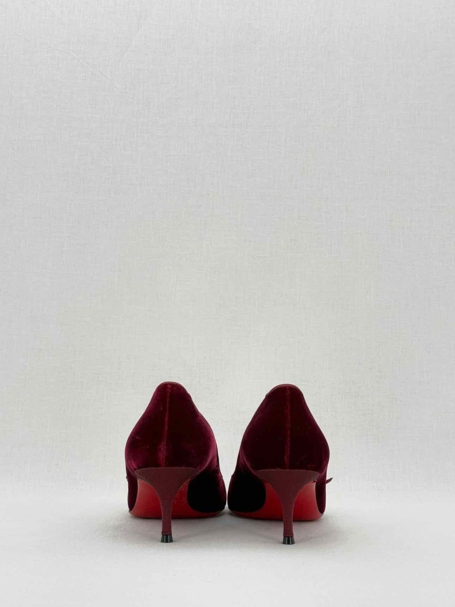 Pre - loved CHRISTIAN LOUBOUTIN Burgundy Size EU 36 Pumps at Reems Closet