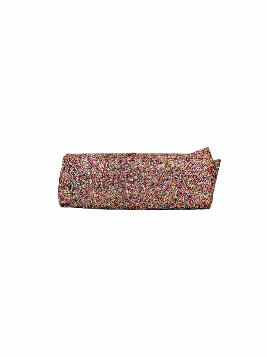 Pre - loved CHRISTIAN LOUBOUTIN Clutch Pink Multicolor Clutch at Reems Closet