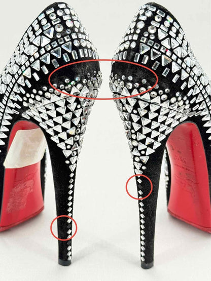 Pre - loved CHRISTIAN LOUBOUTIN Daffodile Black Size EU 35.5 Pumps at Reems Closet