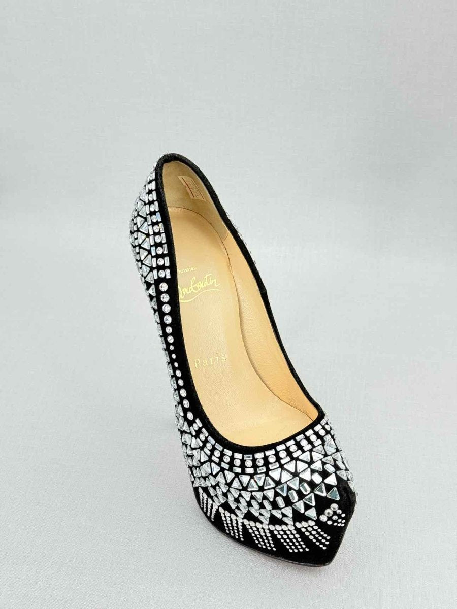 Pre - loved CHRISTIAN LOUBOUTIN Daffodile Black Size EU 35.5 Pumps at Reems Closet