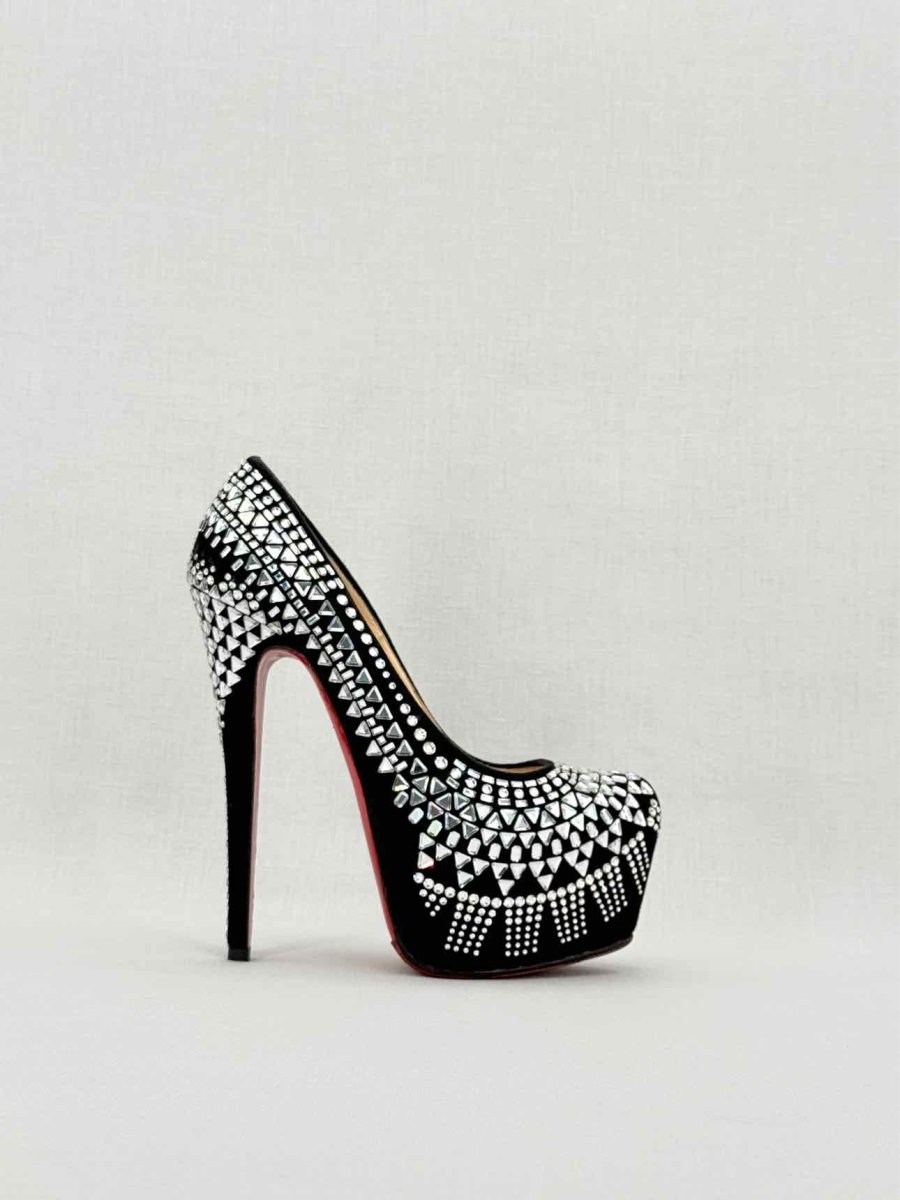 Pre - loved CHRISTIAN LOUBOUTIN Daffodile Black Size EU 35.5 Pumps at Reems Closet