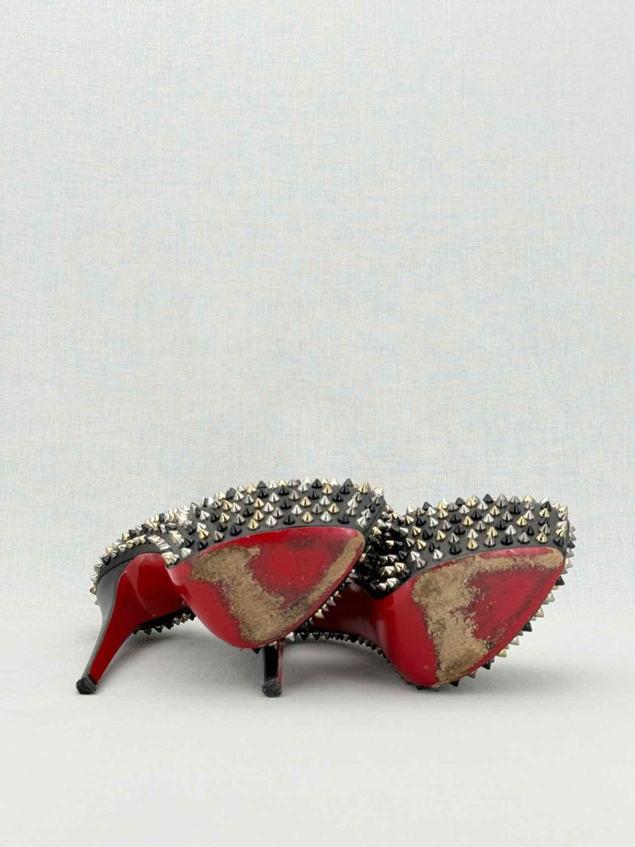 Pre - loved CHRISTIAN LOUBOUTIN Daffodile Black Size EU 38 Pumps at Reems Closet