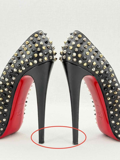Pre - loved CHRISTIAN LOUBOUTIN Daffodile Black Size EU 38 Pumps at Reems Closet