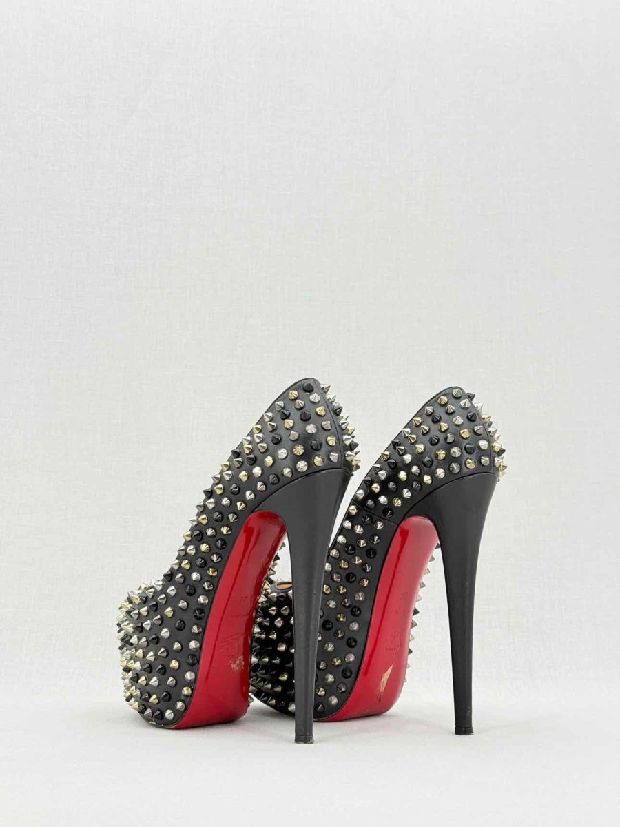 Pre - loved CHRISTIAN LOUBOUTIN Daffodile Black Size EU 38 Pumps at Reems Closet