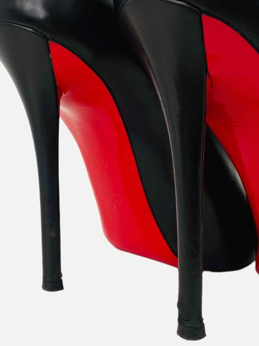 Pre-loved CHRISTIAN LOUBOUTIN D'Orsay Black Booties from Reems Closet
