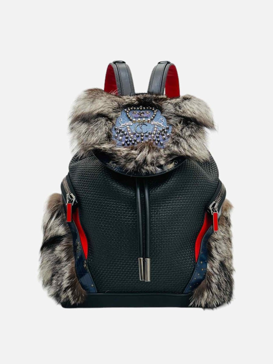 Pre - loved CHRISTIAN LOUBOUTIN Explorafunk Black Backpack at Reems Closet