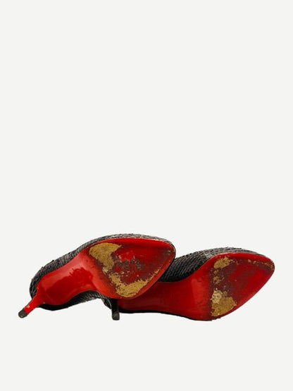 Pre - loved CHRISTIAN LOUBOUTIN Fifi Black Size EU 37.5 Pumps at Reems Closet