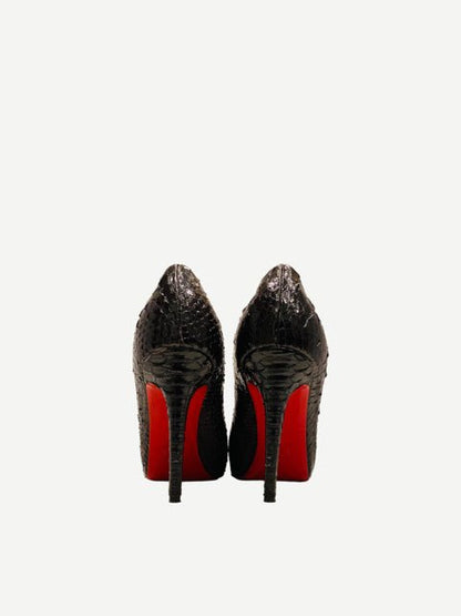 Pre - loved CHRISTIAN LOUBOUTIN Fifi Black Size EU 37.5 Pumps at Reems Closet