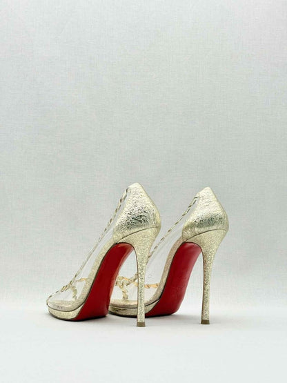 Pre - loved CHRISTIAN LOUBOUTIN Hargaret Cracked Size EU 38.5 Pumps at Reems Closet