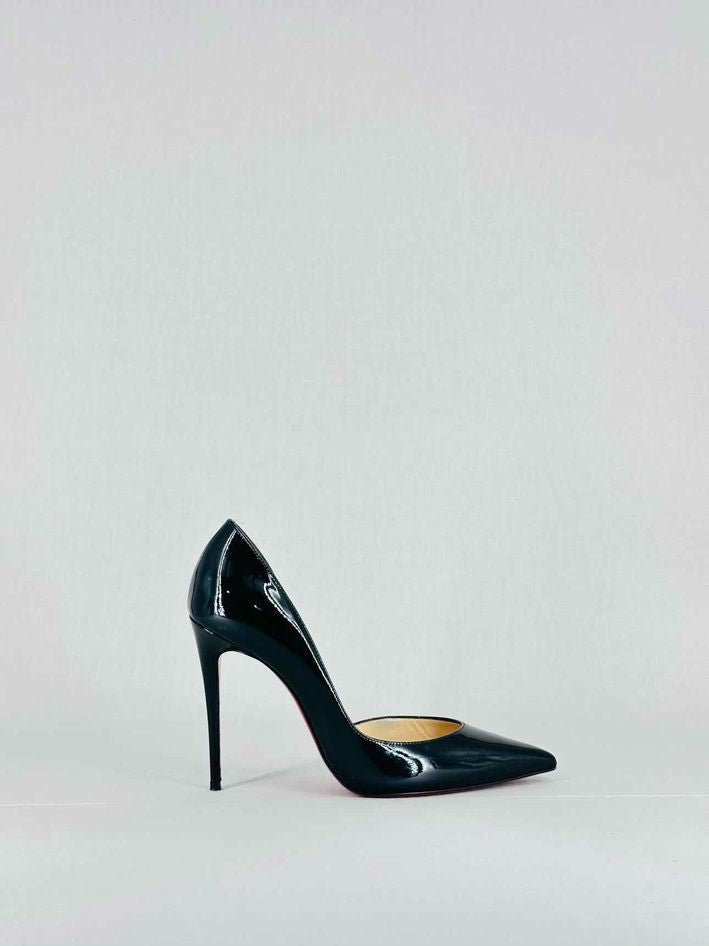 Pre - loved CHRISTIAN LOUBOUTIN Iriza Black Size EU 37 Pumps at Reems Closet