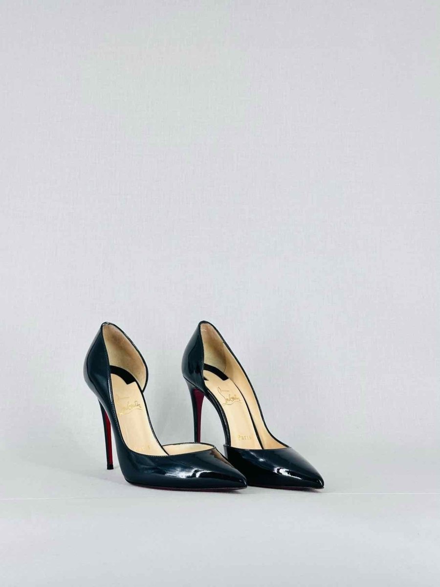 Pre - loved CHRISTIAN LOUBOUTIN Iriza Black Size EU 37 Pumps at Reems Closet