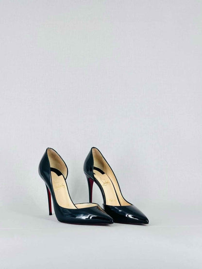 Pre - loved CHRISTIAN LOUBOUTIN Iriza Black Size EU 37 Pumps at Reems Closet