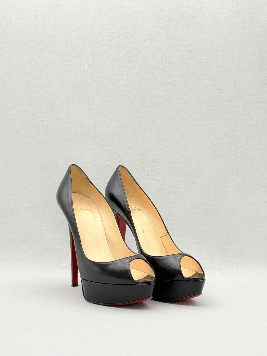 Pre-loved CHRISTIAN LOUBOUTIN Lady Black Size EU 39.5 Pumps at Reems Closet