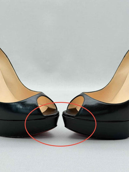 Pre-loved CHRISTIAN LOUBOUTIN Lady Black Size EU 39.5 Pumps at Reems Closet
