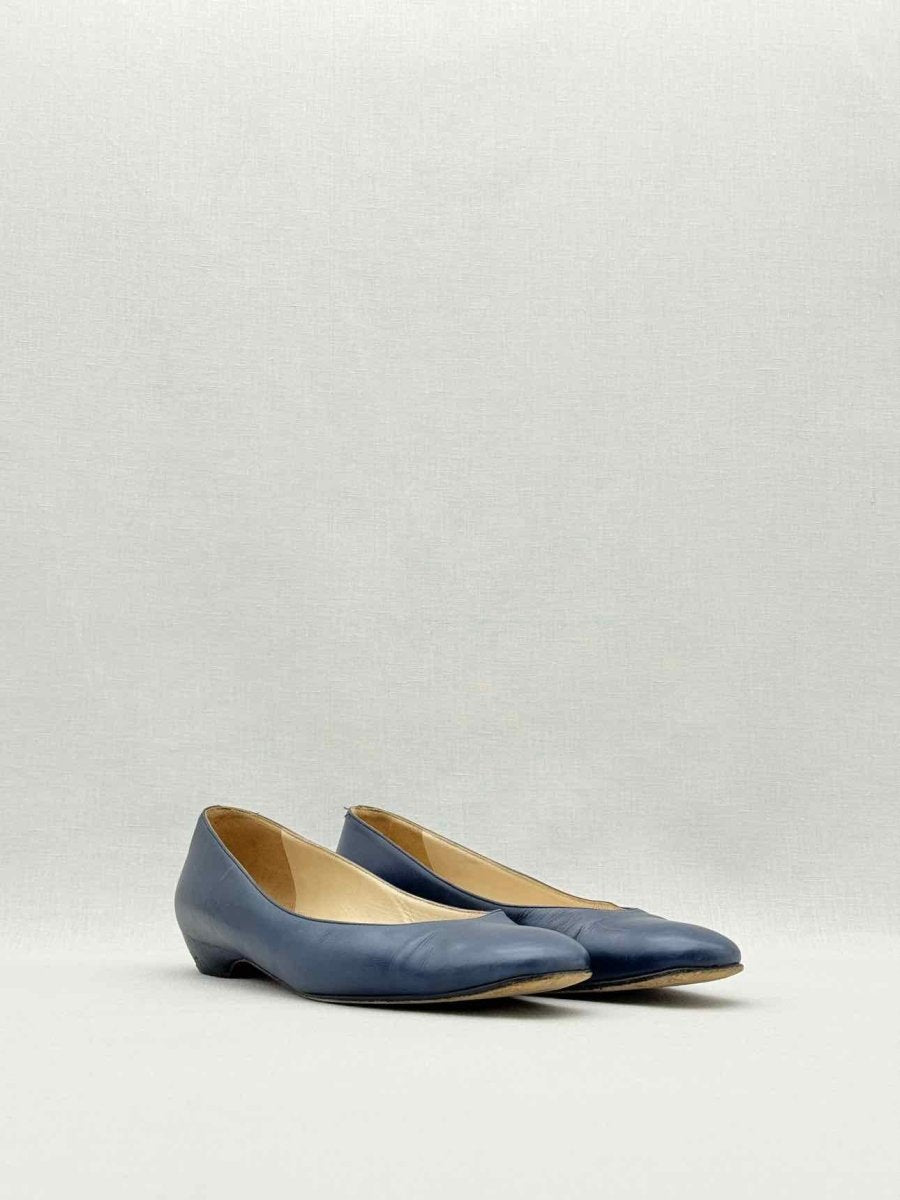 Pre - loved CHRISTIAN LOUBOUTIN Navy Blue Size EU 39 Flat Shoes at Reems Closet