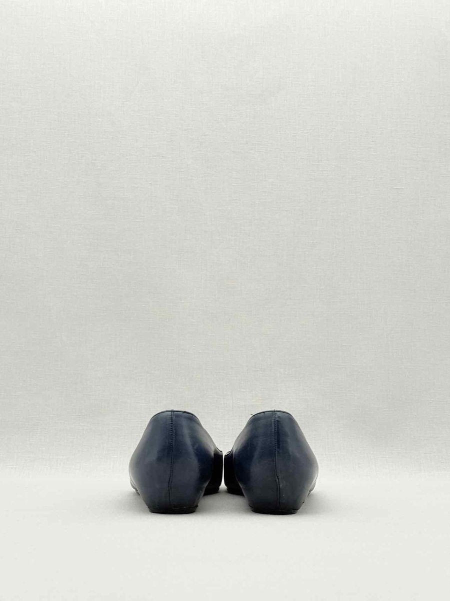 Pre - loved CHRISTIAN LOUBOUTIN Navy Blue Size EU 39 Flat Shoes at Reems Closet