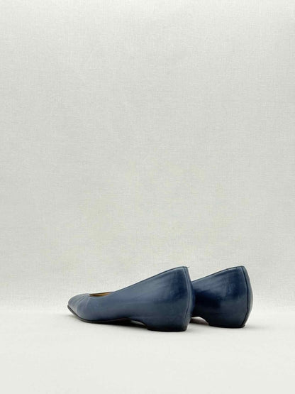 Pre - loved CHRISTIAN LOUBOUTIN Navy Blue Size EU 39 Flat Shoes at Reems Closet