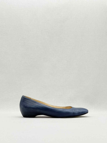 Pre - loved CHRISTIAN LOUBOUTIN Navy Blue Size EU 39 Flat Shoes at Reems Closet