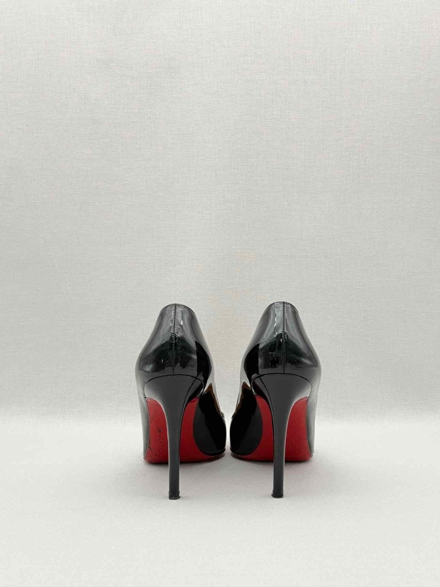 Pre-loved CHRISTIAN LOUBOUTIN Pigalle Black Size EU 38.5 Pumps at Reems Closet