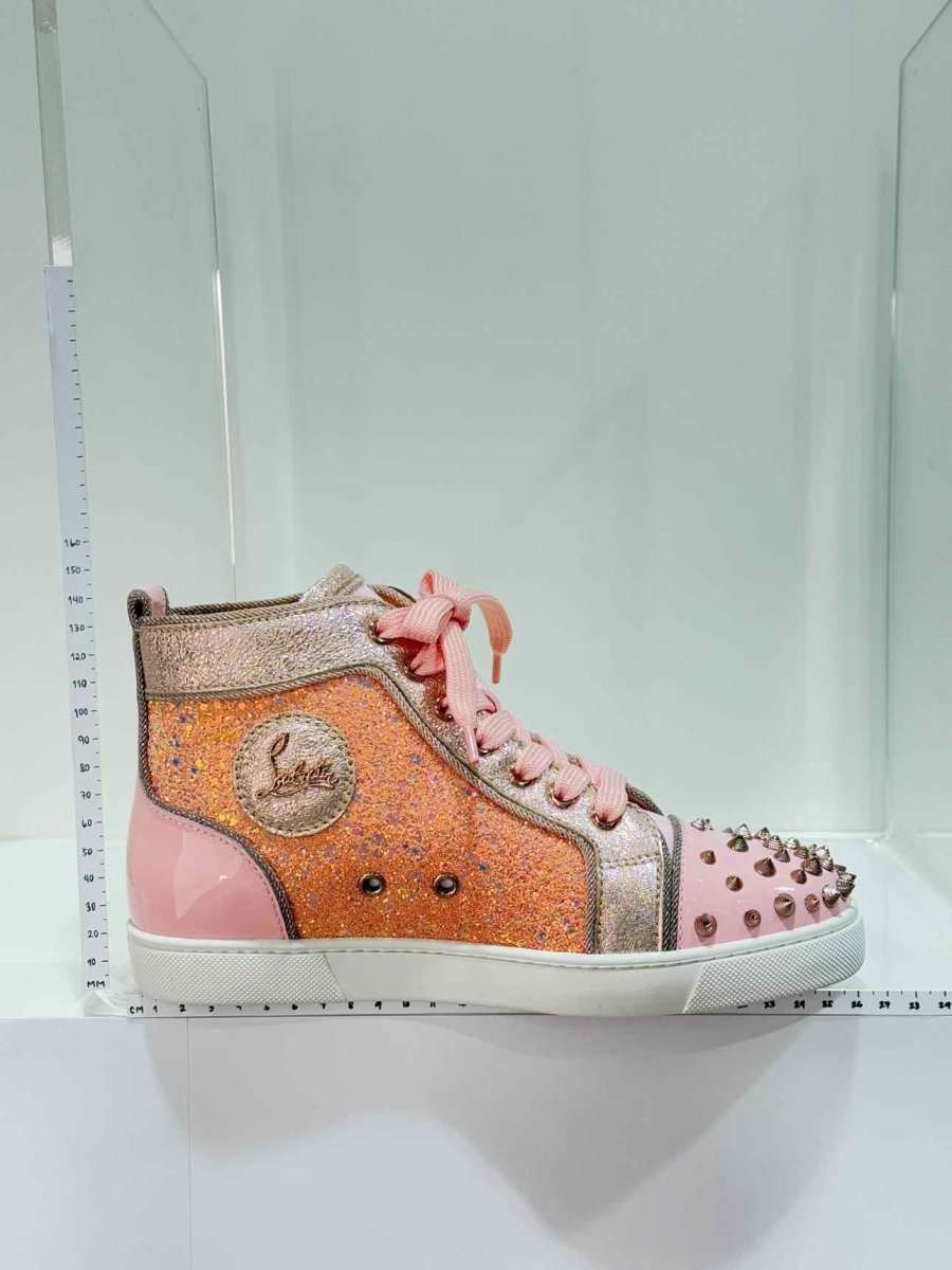 Pre - loved CHRISTIAN LOUBOUTIN Pink Multicolor Size EU 38 Sneakers at Reems Closet