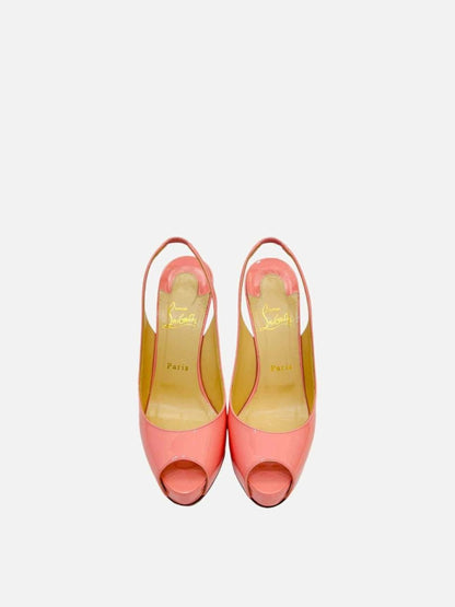 Pre-loved CHRISTIAN LOUBOUTIN Pink Size EU 38.5 Slingbacks at Reems Closet