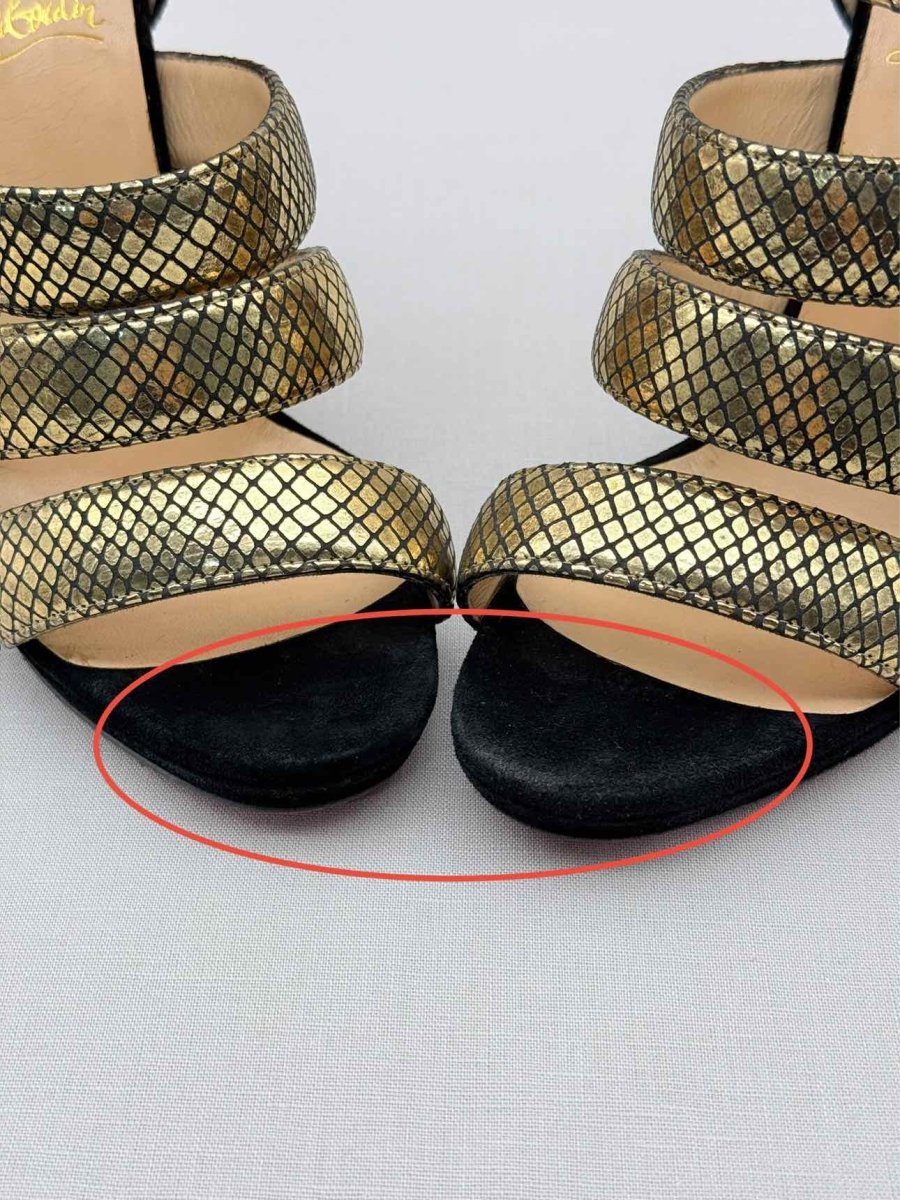 Pre - loved CHRISTIAN LOUBOUTIN Size EU 36.5 Heeled Sandals at Reems Closet