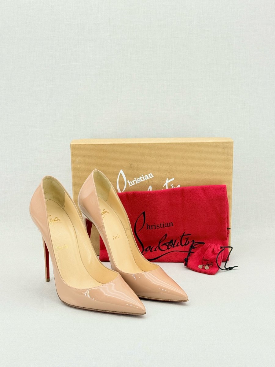 Pre - loved CHRISTIAN LOUBOUTIN So kate Nude Size EU 39.5 Pumps at Reems Closet