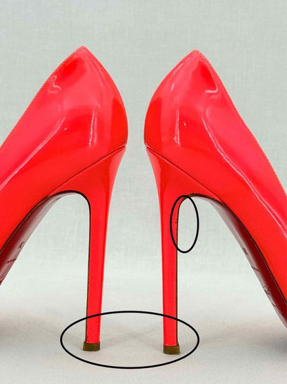 Pre - loved CHRISTIAN LOUBOUTIN So Kate Orange Size EU 38 Pumps at Reems Closet